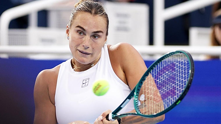 Sabalenka, durante el Abierto de Cincinnati
